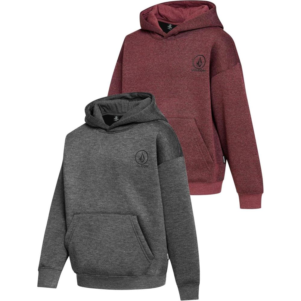 image:imageVolcom Boys Hoodies 2 Pack Boys Sweatshirts Premium Comfy Cotton Hoodies Size 820Charcoal Heather