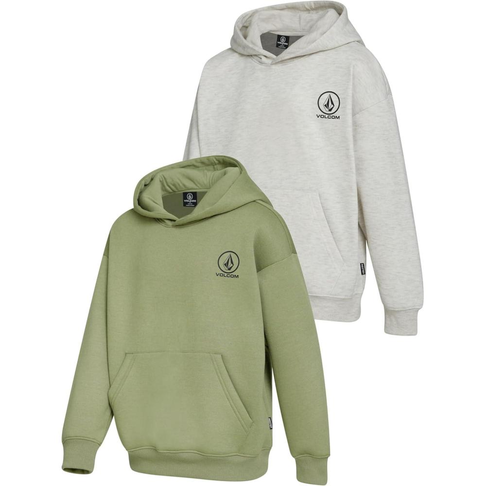 image:imageVolcom Boys Hoodies 2 Pack Boys Sweatshirts Premium Comfy Cotton Hoodies Size 820Olive