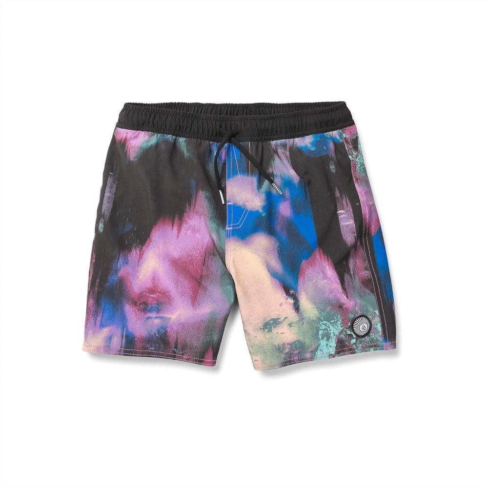 image:imageVolcom Boys Lido Solid Surf Swim TrunkBlack Mix