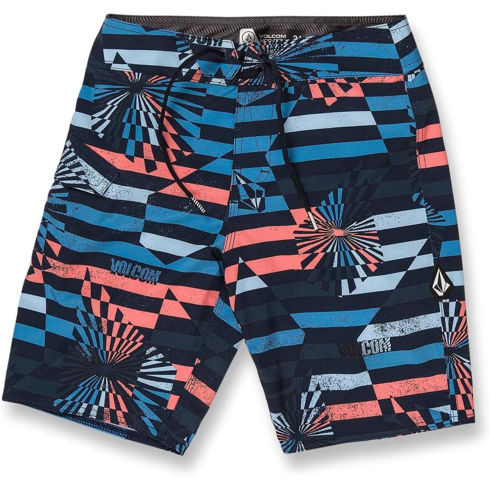 image:imageVolcom Boys Mod Tech Boardshorts Big Boys amp Little SizesNavy Stripe 1