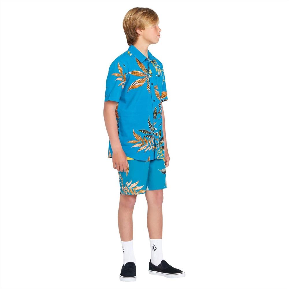 image:imageVolcom Boys Mod Tech Boardshorts Big Boys amp Little SizesOcean Teal