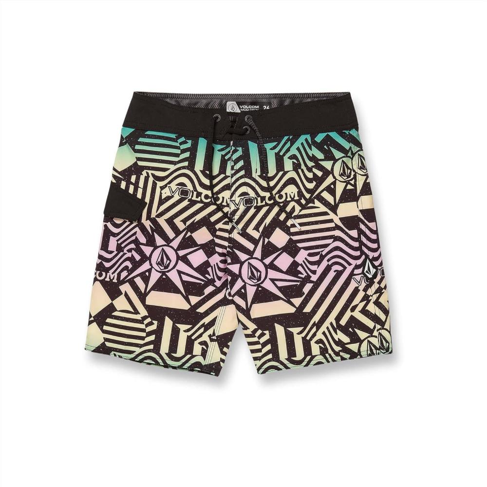 image:imageVolcom Boys Mod Tech Boardshorts Big Boys amp Little SizesRinger Black