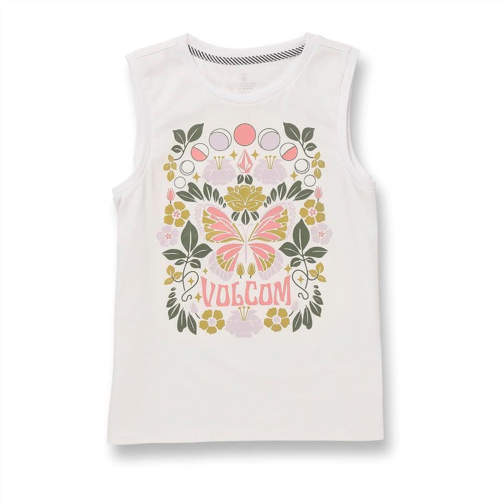 image:imageVolcom Girls Flexin Muscle Tank TopStar White