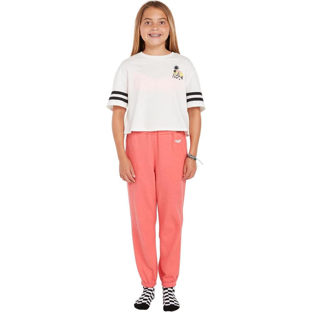 image:imageVolcom Girls Lived in Lounge Fleece SweatpantsElectric Coral