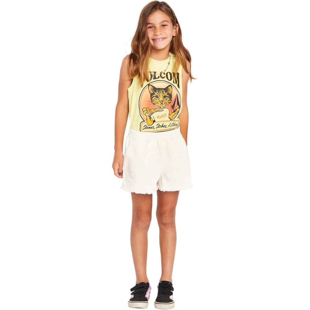 image:imageVolcom Girls Strutin Stone Elastic Waist Cut Off ShortSand