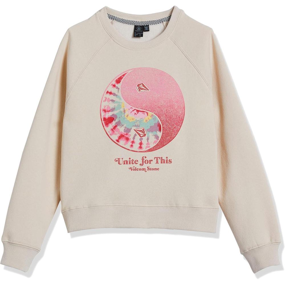 image:imageVolcom Girls Truly Stokin Crew Fleece SweatshirtBone