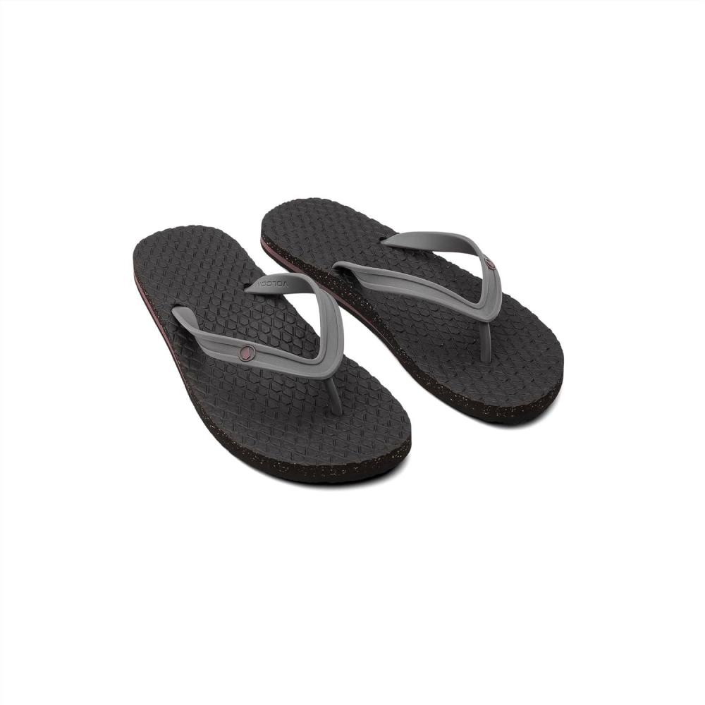 image:imageVolcom Mens Eco Concourse Bloom FlipFlop SandalPewter