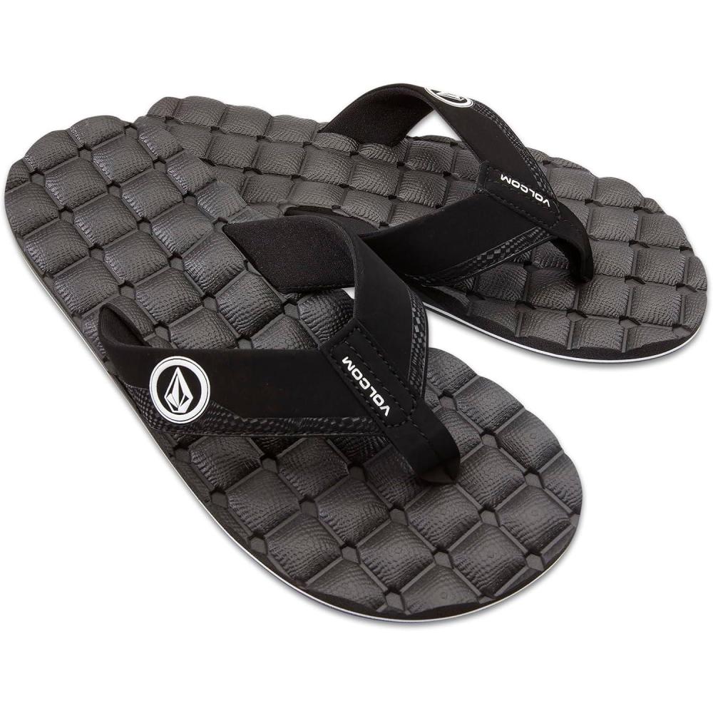 image:imageVolcom Mens Recliner Sandal Flip FlopNew Black White