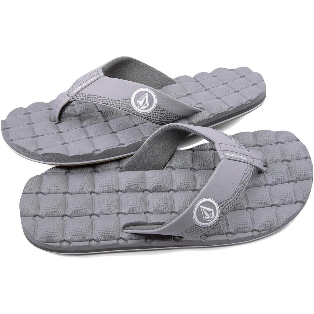 image:imageVolcom Mens Recliner Sandal Flip FlopNew Light Grey