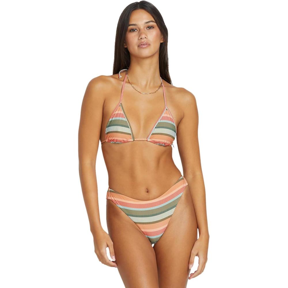 image:imageVolcom Womens Cheekini Bikini Bottom LowRise Cheeky Swim Bottom Made with Recycled FabricMulti Sol