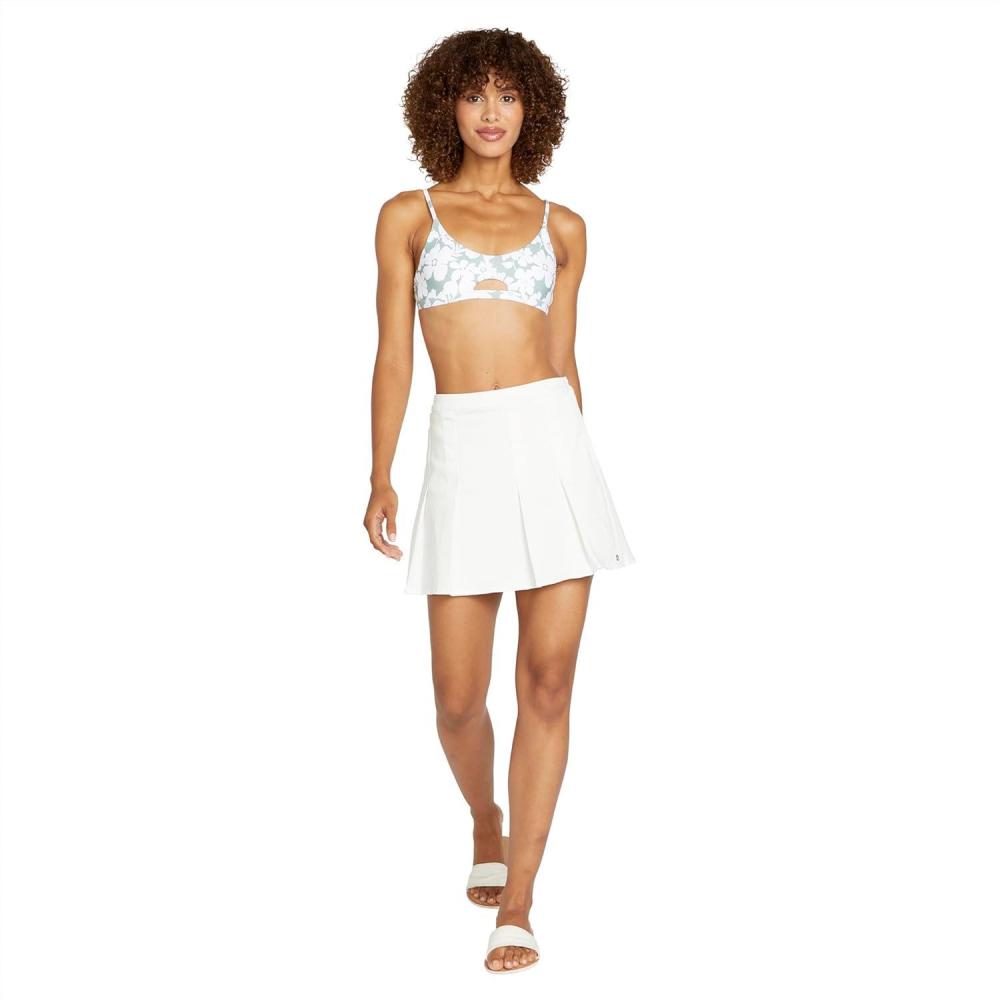 image:imageVolcom Womens Coco Ho Pleated Tennis Mini SkirtStar White