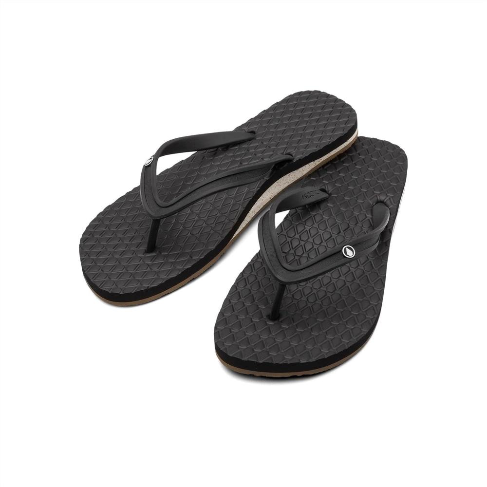 image:imageVolcom Womens Eco Concourse Flip Flip SandalBlack White