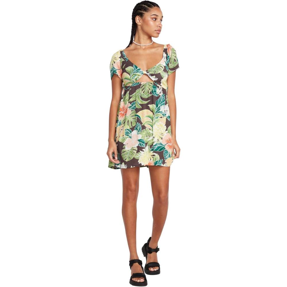 image:imageVolcom Womens Excapism Mini DressSlate Grey