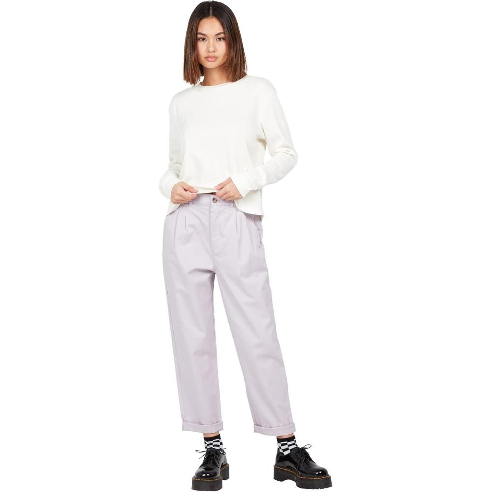 image:imageVolcom Womens Frochickie Trouser Slim Fit Chino PantLavender