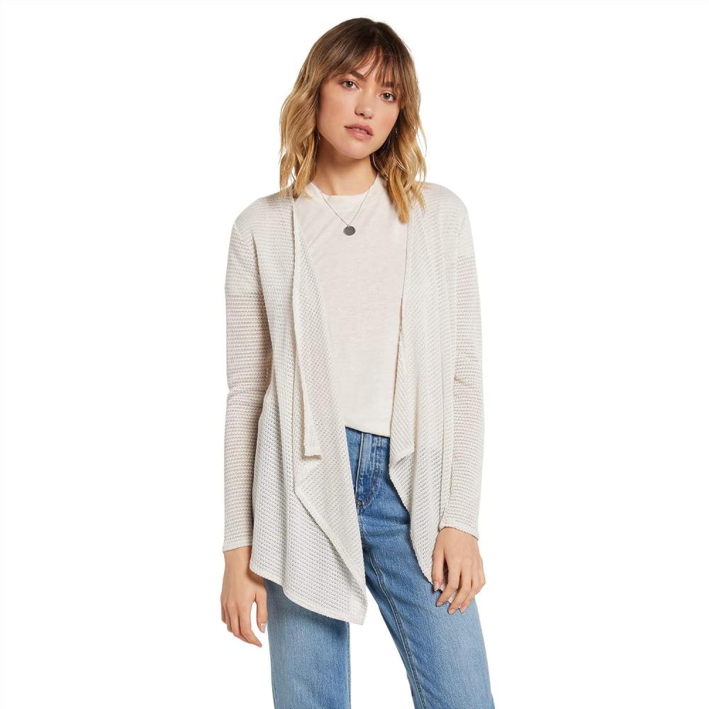 image:imageVolcom Womens Go Go Wrap Open Front Cardigan Sweater Regular amp Plus SizeOatmeal 2