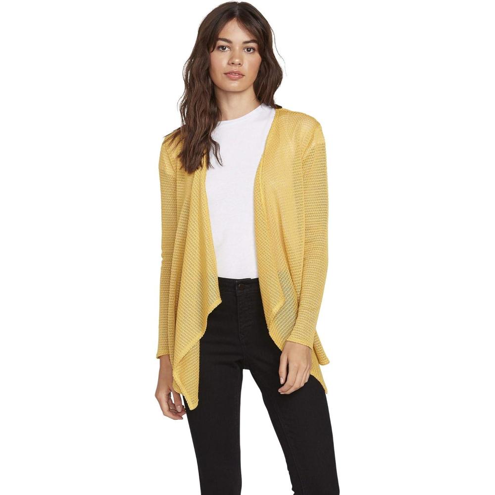 image:imageVolcom Womens Go Go Wrap Open Front Cardigan Sweater Regular amp Plus SizeSunrise