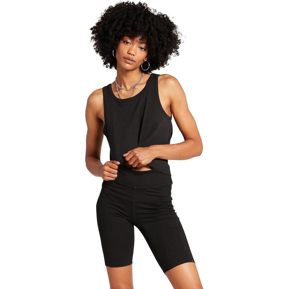 image:imageVolcom Womens Lived In Lounge Bike ShortsBlack 1
