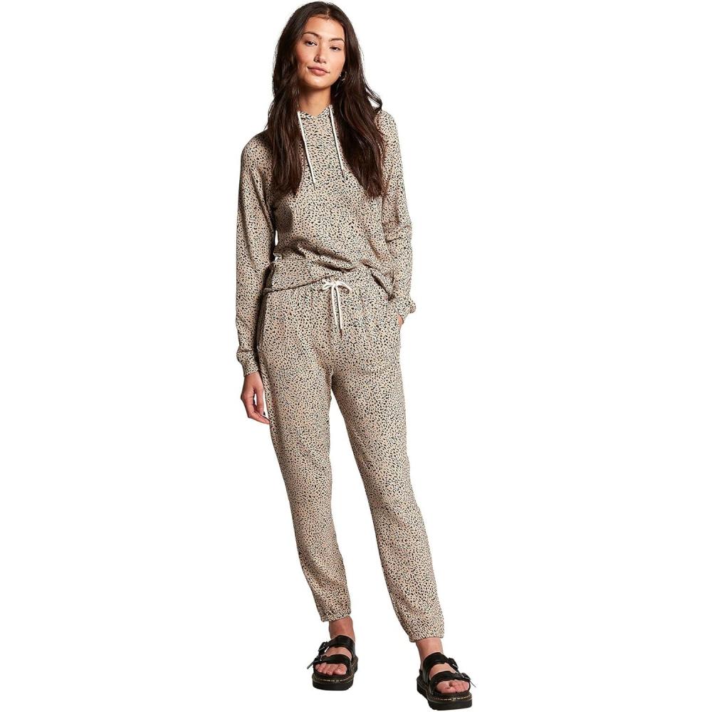 image:imageVolcom Womens Lived In Lounge Fleece Sweatpants Regular amp Plus SizeAnimal Print