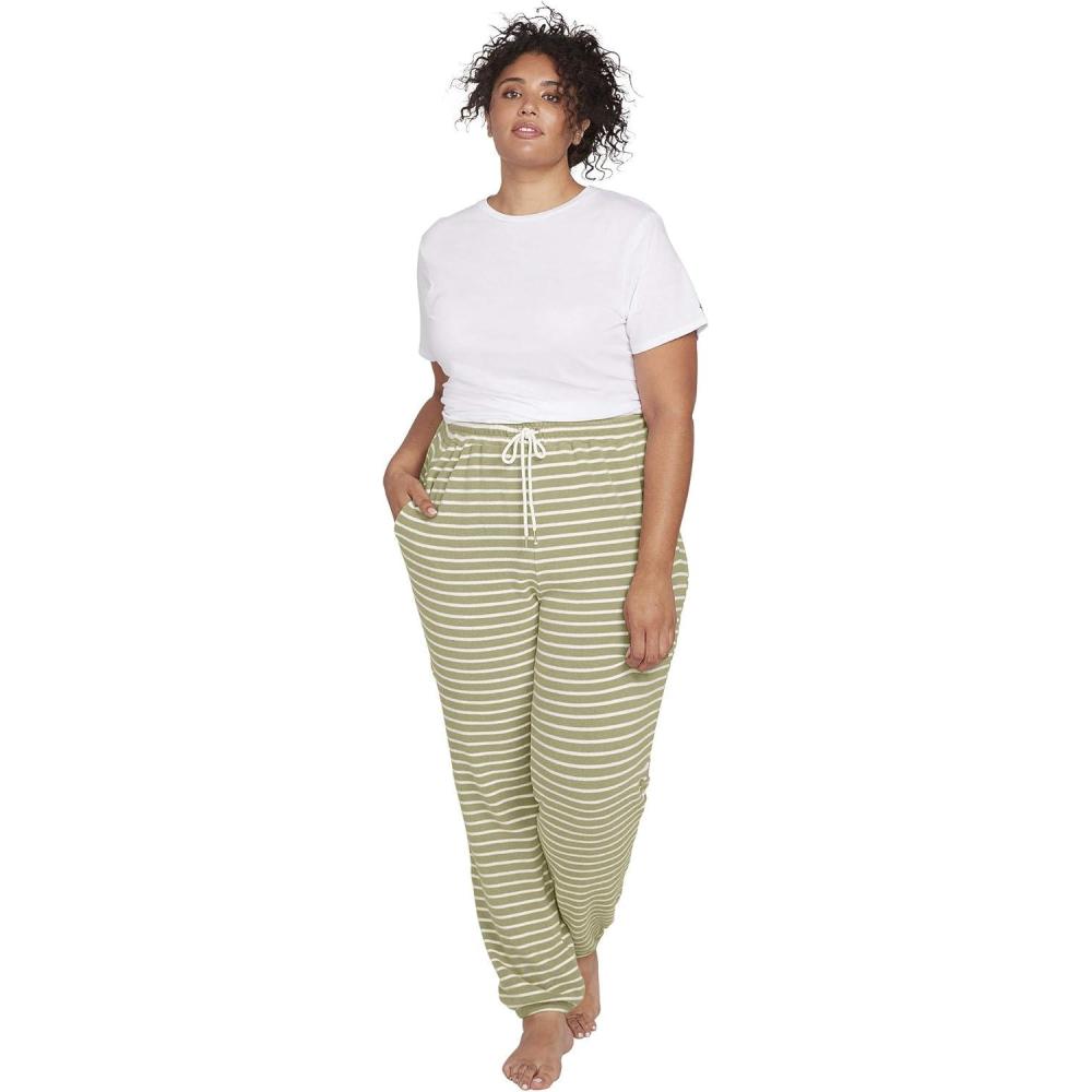 image:imageVolcom Womens Lived In Lounge Fleece Sweatpants Regular amp Plus SizeDusty Green