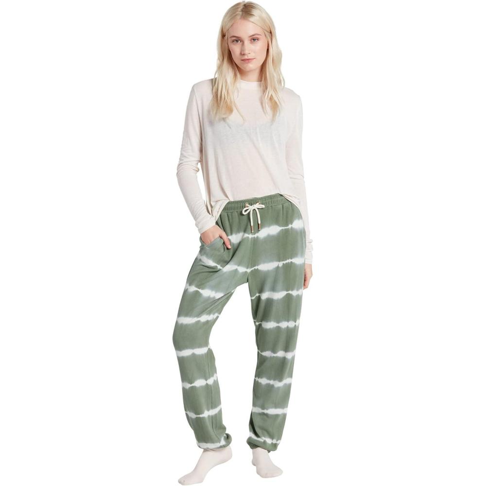 image:imageVolcom Womens Lived In Lounge Fleece Sweatpants Regular amp Plus SizeLight Army