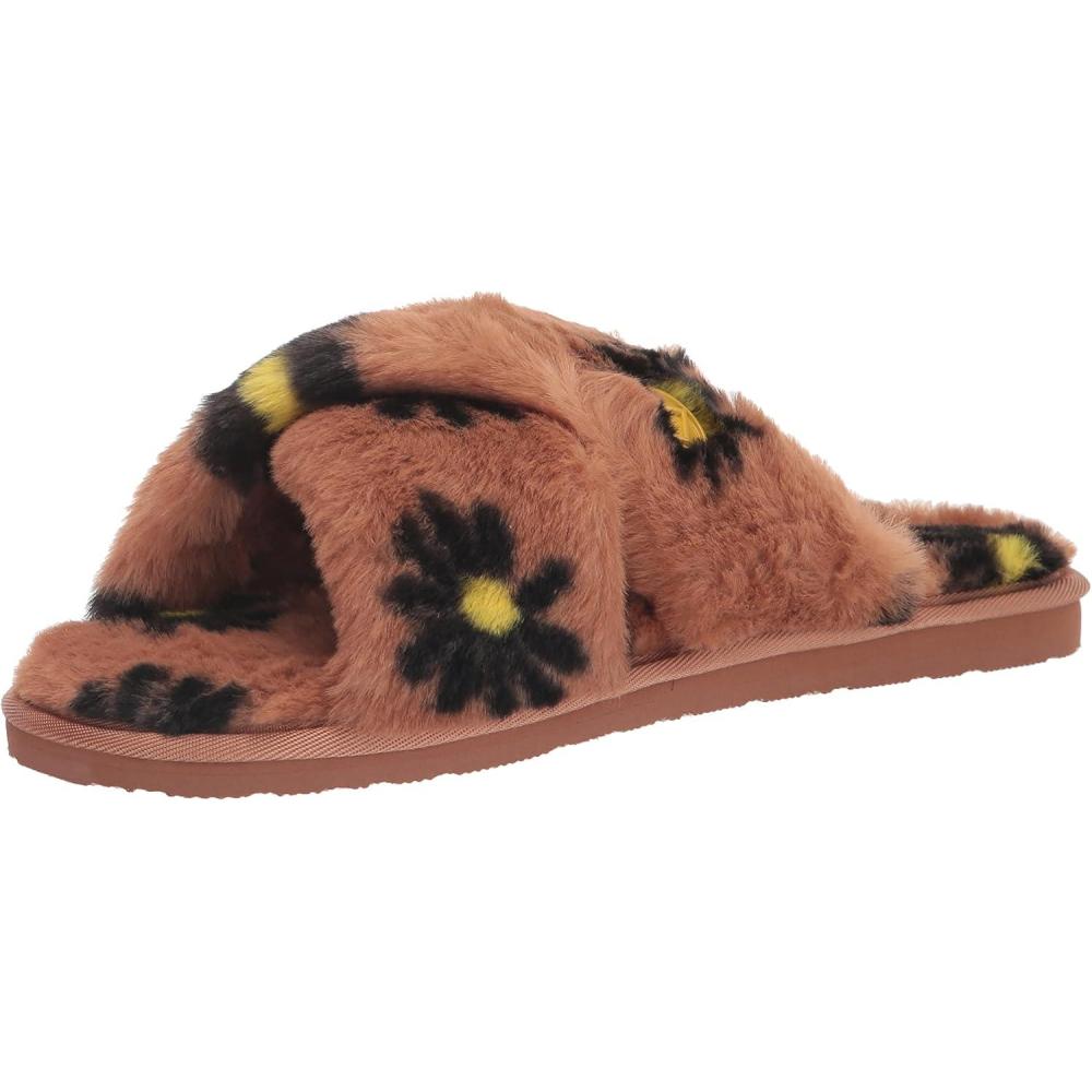 image:imageVolcom Womens Lived in Lounge Faux Fur Slide SandalHazelnut