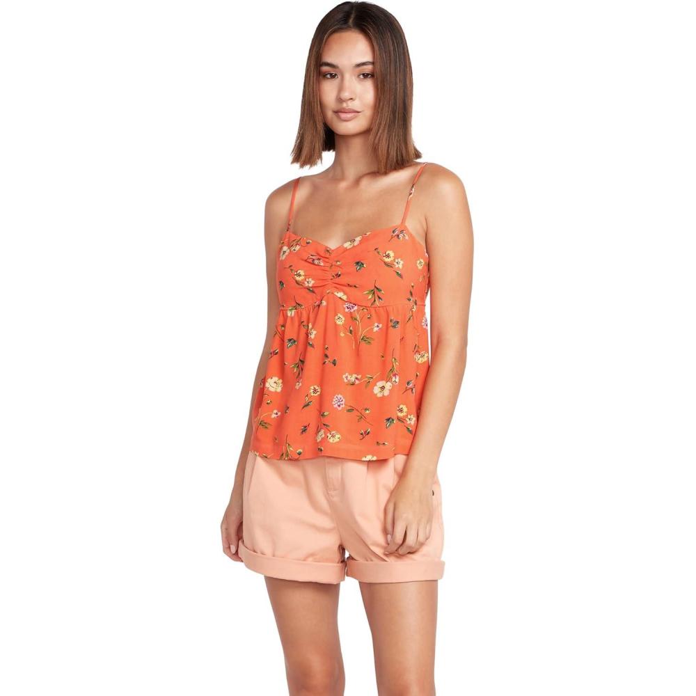 image:imageVolcom Womens Mucho Mahalo Cami TopDark Coral