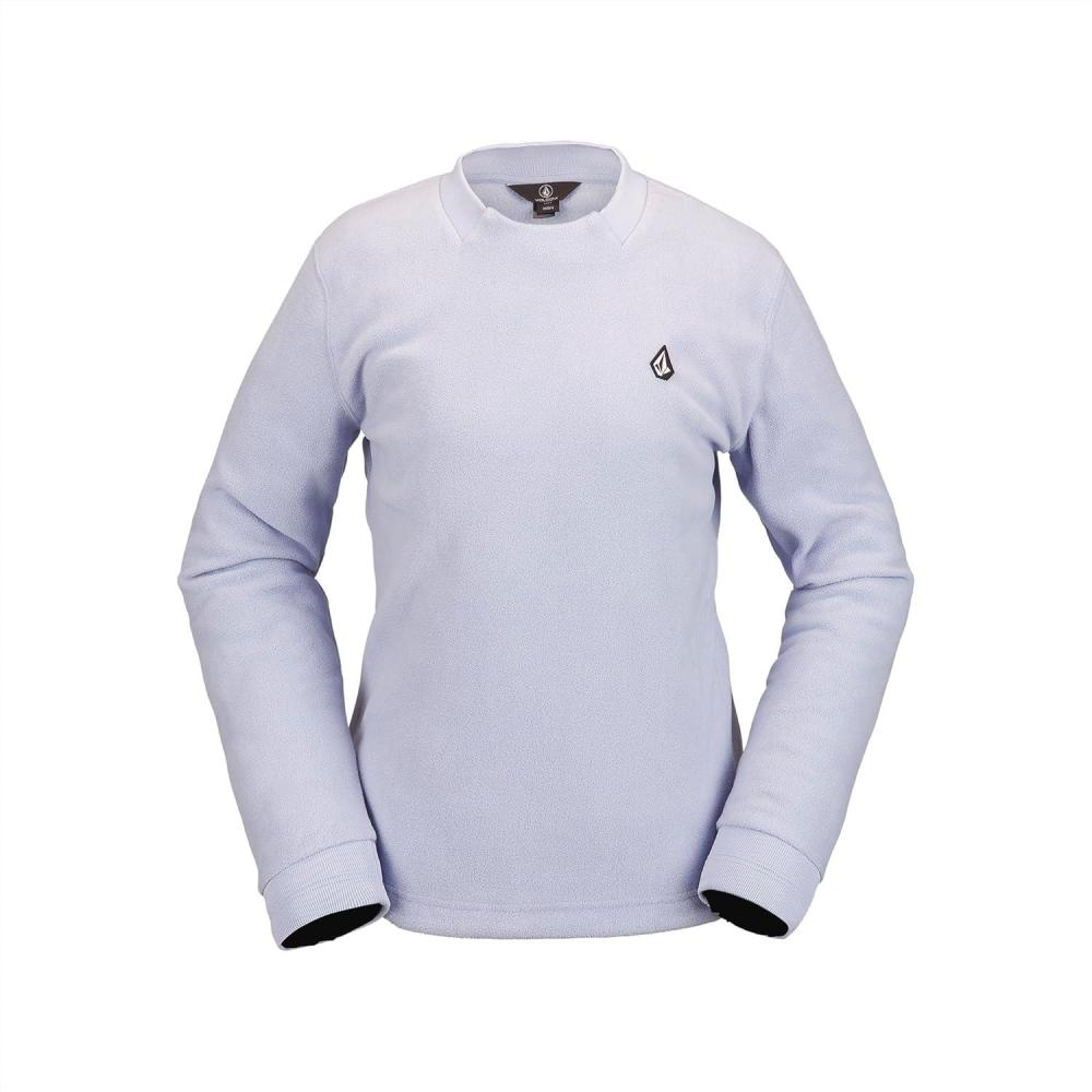 image:imageVolcom Womens Polar Fleece Crew Snowboard SweatshirtLilac Ash S4