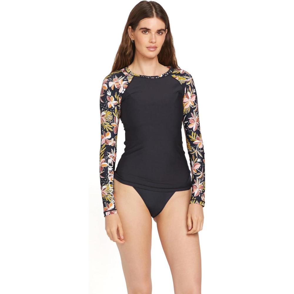 image:imageVolcom Womens Simply Core Long Sleeve Rashguard UPF 50Multi