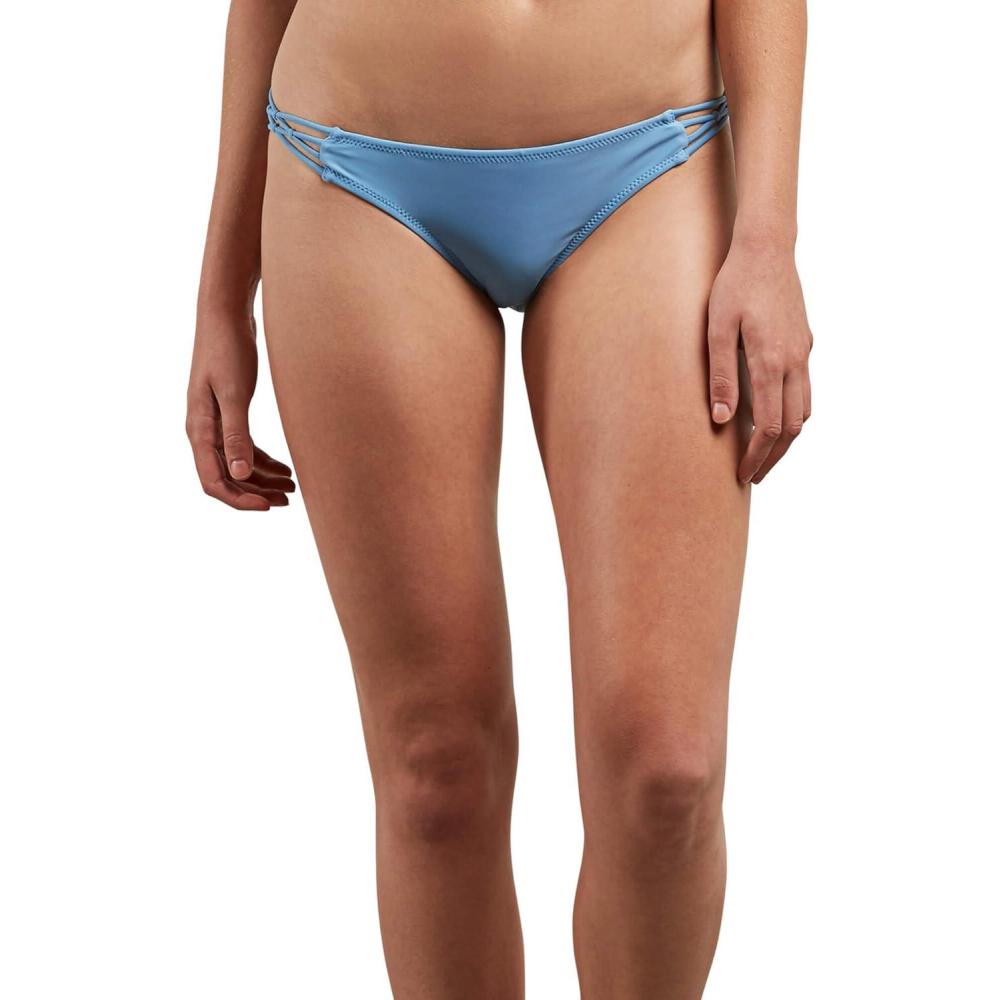 image:imageVolcom Womens Simply Solid Full Bikini Bottom Regular amp Plus SizeSandy Indigo