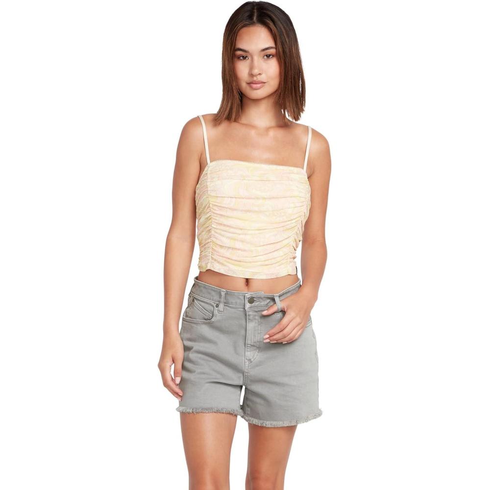 image:imageVolcom Womens Stone Step High Rise Denim ShortMoonbeam