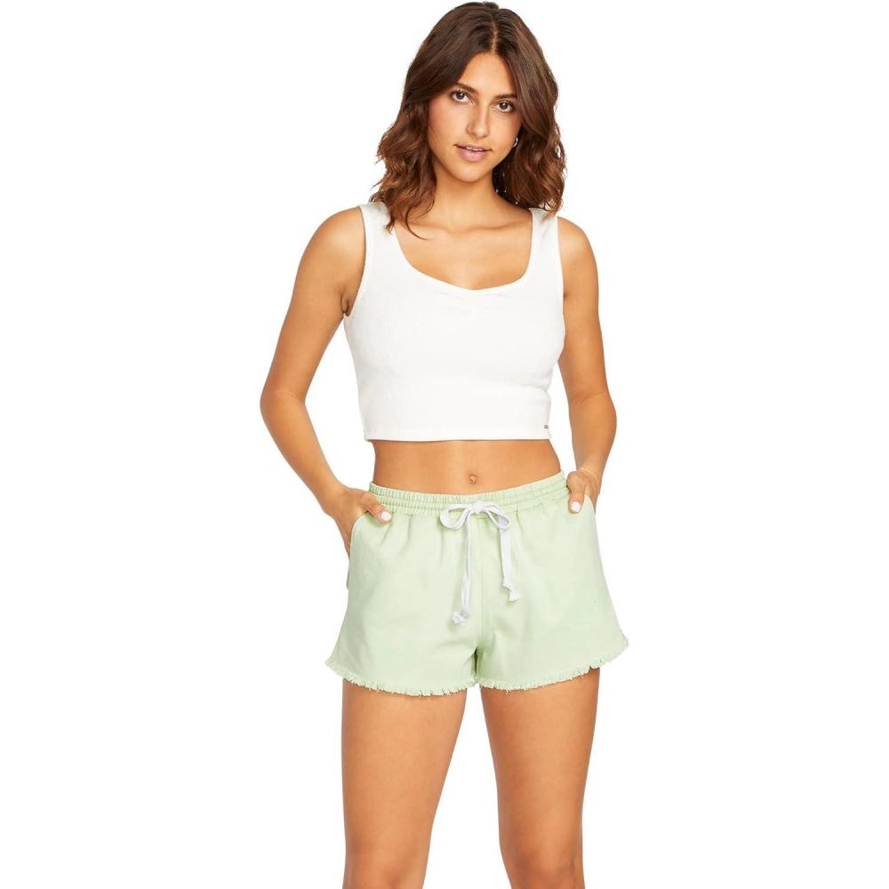 image:imageVolcom Womens Strutin Stone Elastic Waist ShortSage