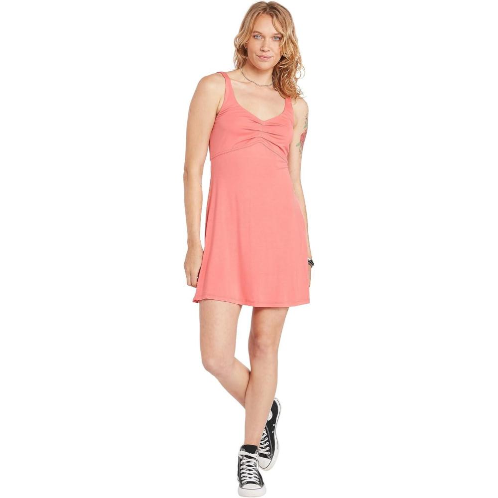 image:imageVolcom Womens Swingin Summer Mini DressElectric Coral