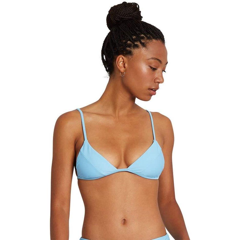 image:imageVolcom Womens Tri Bikini Top  Sustainable Slidetri Swim Top with Adjustable Halter and Removable CupsCoastal Blue