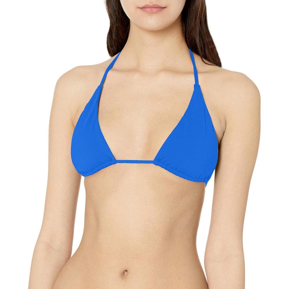 image:imageVolcom Womens Tri Bikini Top Sustainable Slidetri Swim Top with Adjustable Halter and Removable CupsMarina Blue