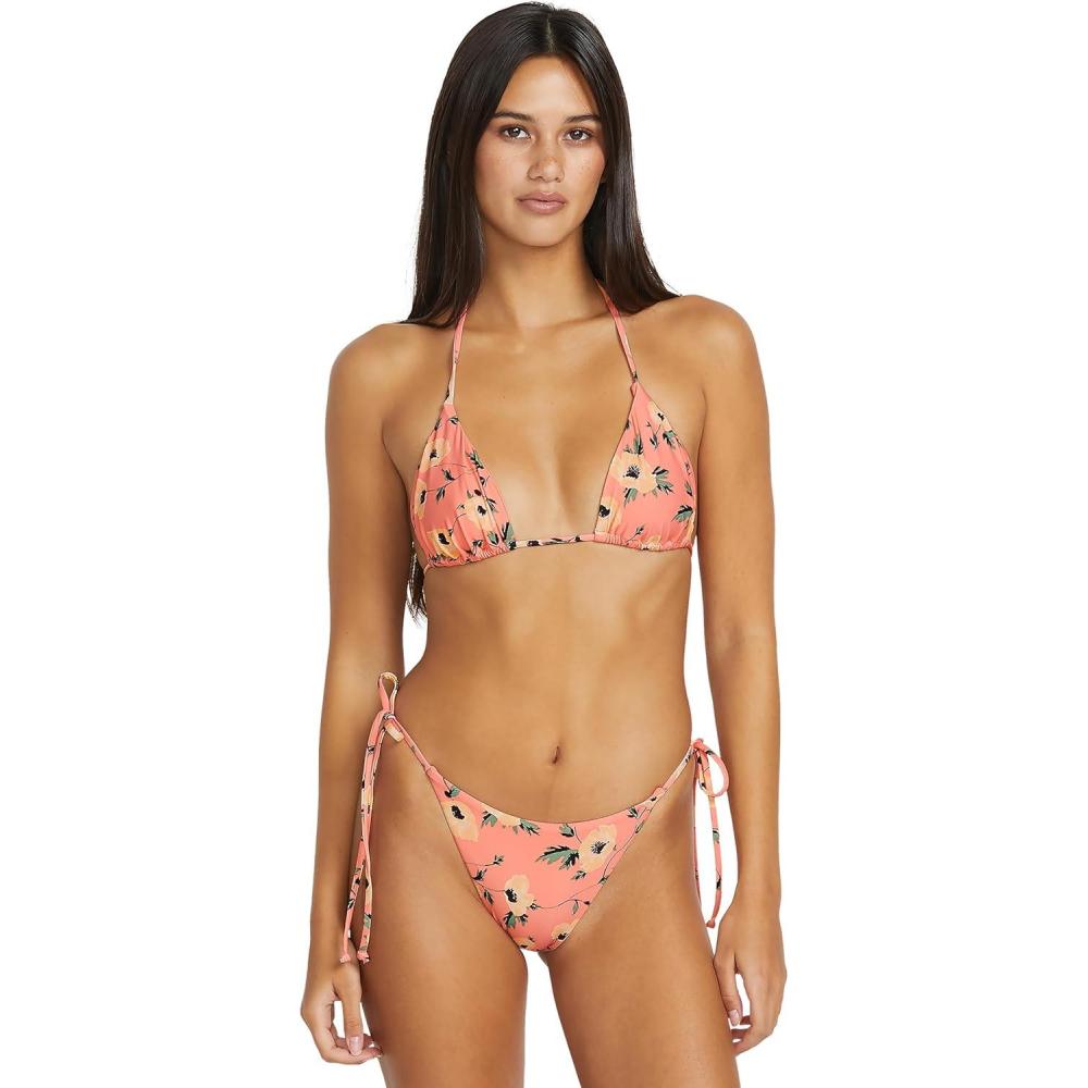 image:imageVolcom Womens Tri Bikini Top Sustainable Slidetri Swim Top with Adjustable Halter and Removable CupsSunset