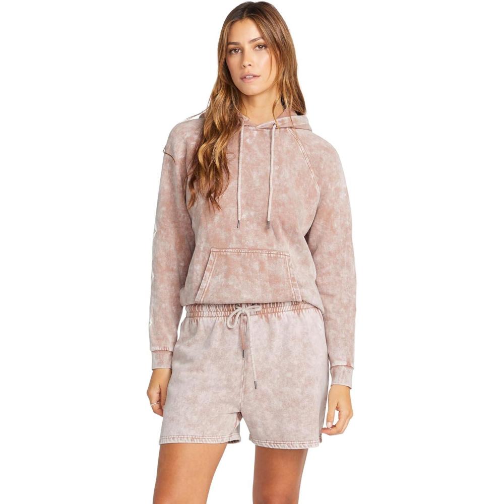image:imageVolcom Womens Truly Stoked Elastic Waist Fleece Sweat ShortWinter Orchid
