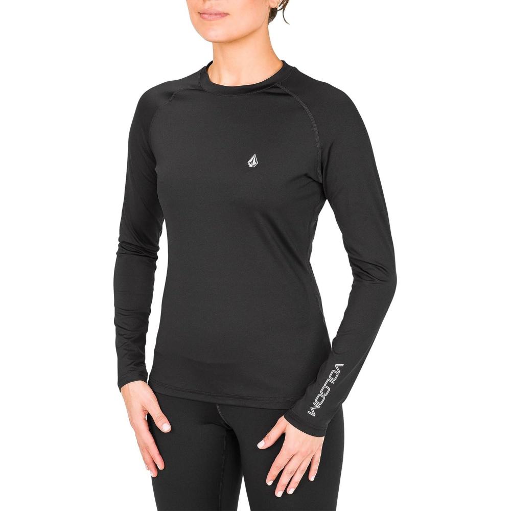 image:imageVolcom Womens VScience Midweight Thermal Base Layer Long Sleeve ShirtBlack