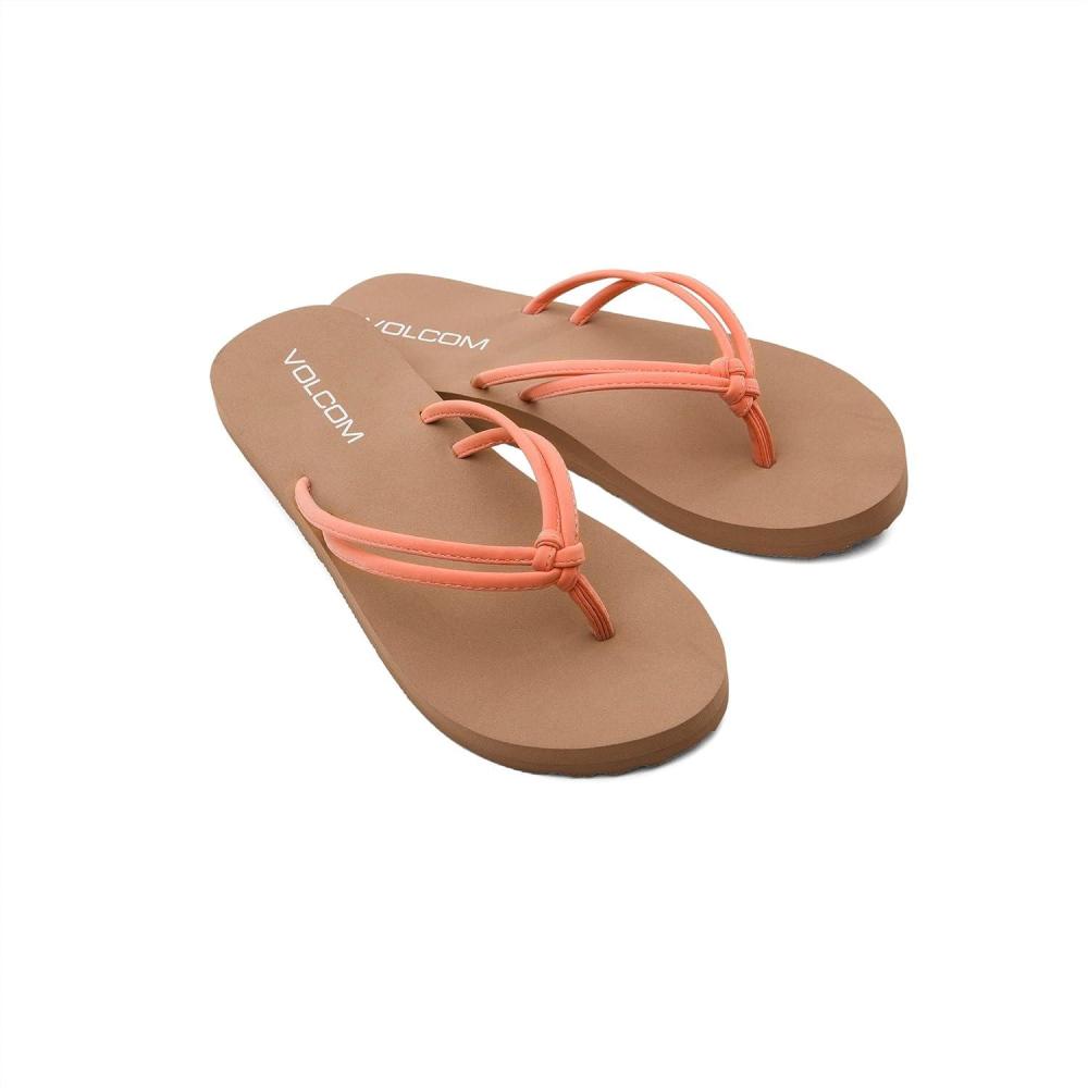 image:imageVolcom girls Forever and Ever Flip Flop SandalPapaya