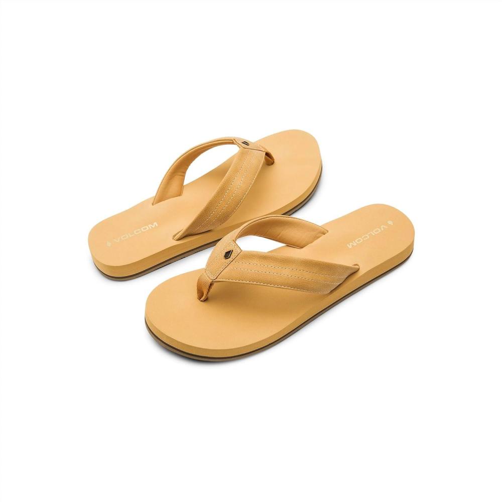 image:imageVolcom womens Boyfriends Thong Flip Flop SandalTan