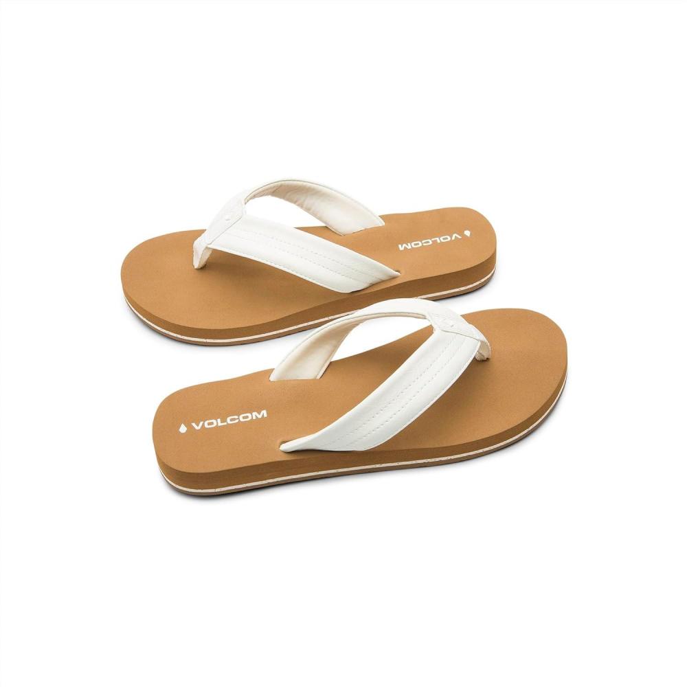 image:imageVolcom womens Boyfriends Thong Flip Flop SandalWhite