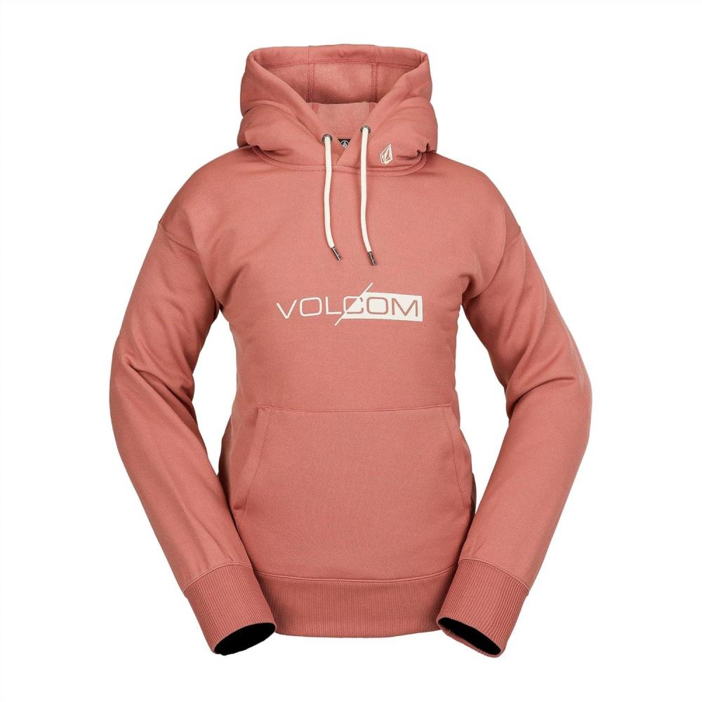 image:imageVolcom womens Core Hydro Crew Snowboard Ski Riding FleeceEarth Pink S4