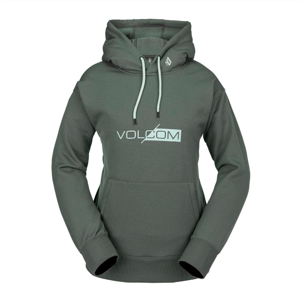 image:imageVolcom womens Core Hydro Crew Snowboard Ski Riding FleeceEucalyptus S4