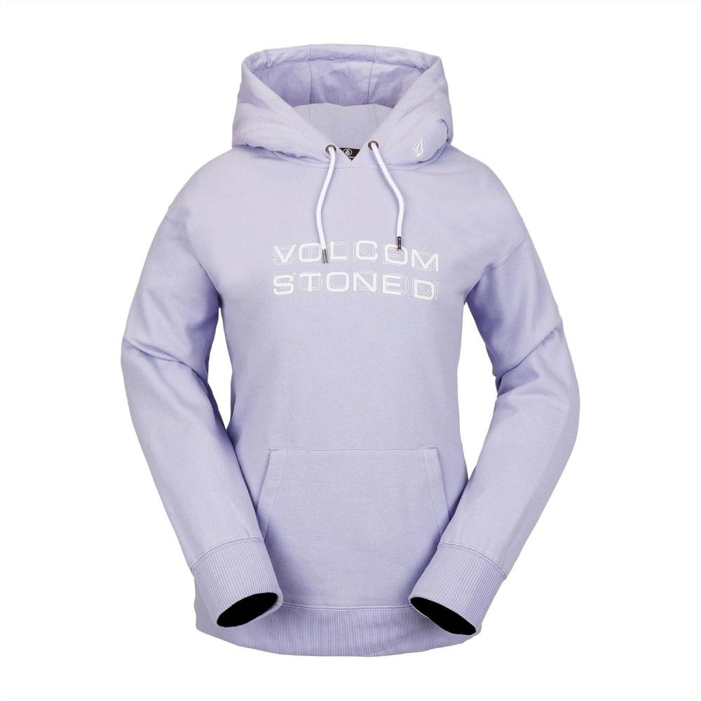 image:imageVolcom womens Costus Pollover Baselayer Hooded Fleece Snow SweatshirtLilac Ash S4