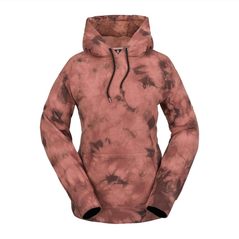 image:imageVolcom womens Costus Pollover Baselayer Hooded Fleece Snow SweatshirtPink Salt Wash S4