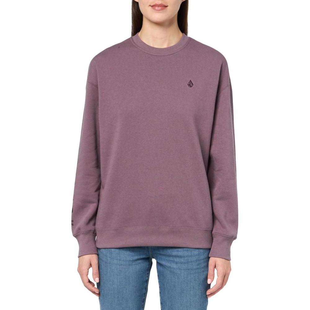 image:imageVolcom womens Essential Crew Fleece Snowboard Winter SweatshirtDusty Lavender S5