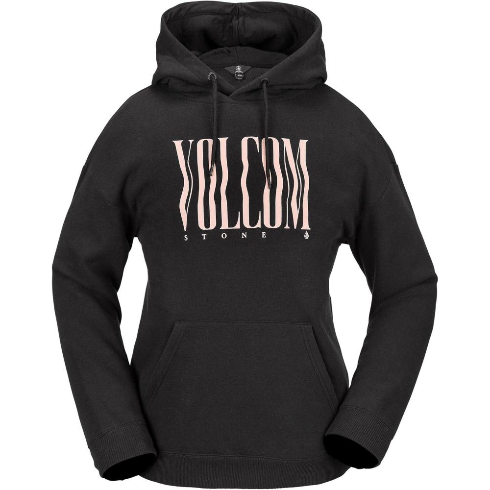 image:imageVolcom womens Essential Hooded Snowboard Riding Fleece HoodieBlack