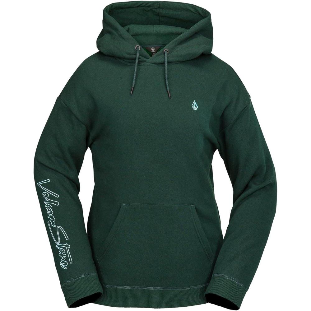 image:imageVolcom womens Essential Hooded Snowboard Riding Fleece HoodieScarab S5