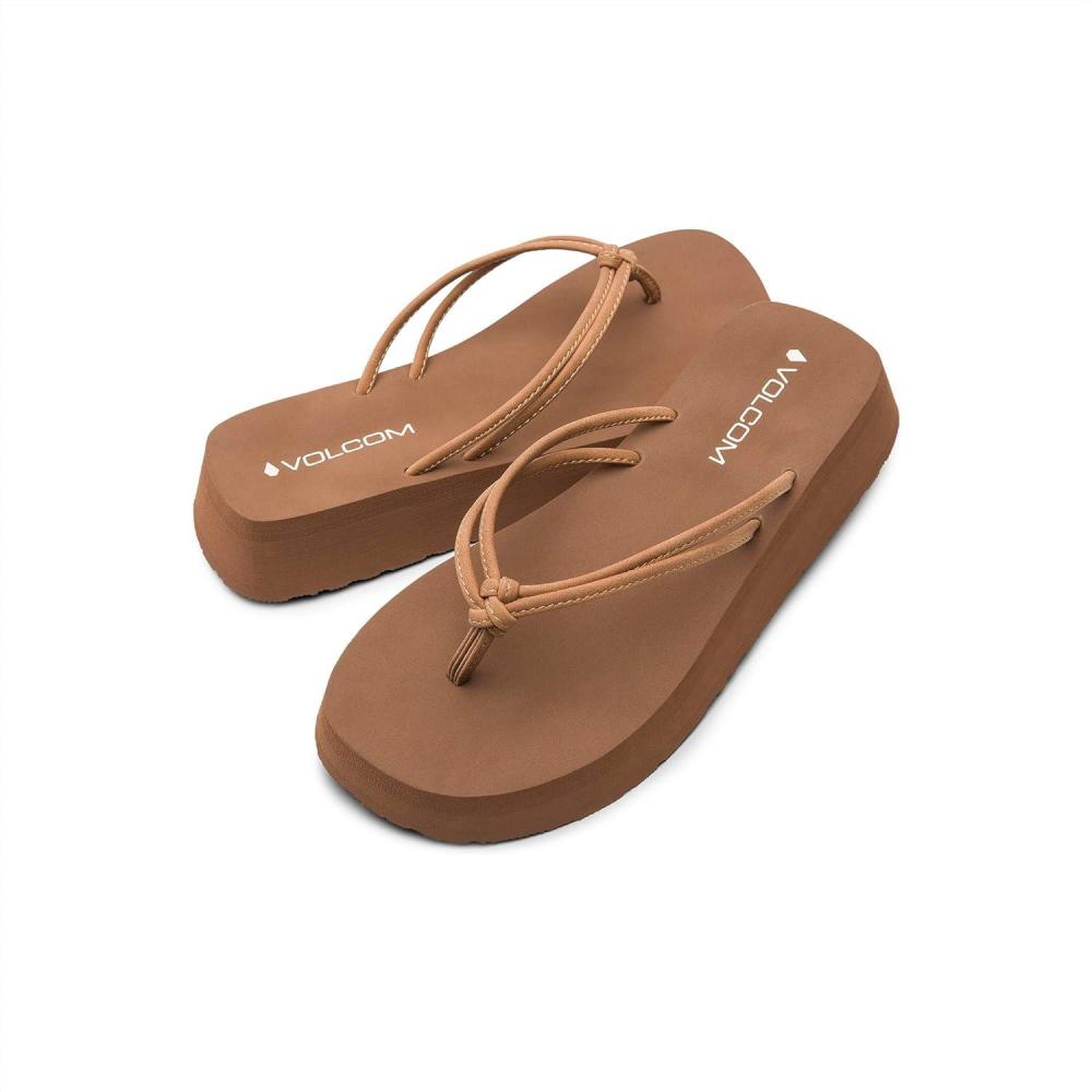 image:imageVolcom womens Forever Up Platform Sandal Flip FlopTan
