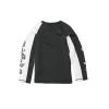 Volcom Boys Stone Jester Lycra Long Sleeve Rashguard 50+ Uv Protection Swim Shirt(Black White)