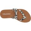 Volcom Girls’ Easy Breezy Big Girls Thong Flip Flip Sandals(Black White)